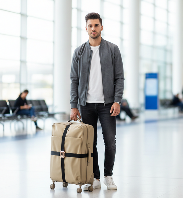 Realistic Male Model Banner